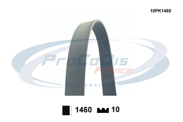 Curea transmisie cu caneluri 10PK1460 PROCODIS FRANCE