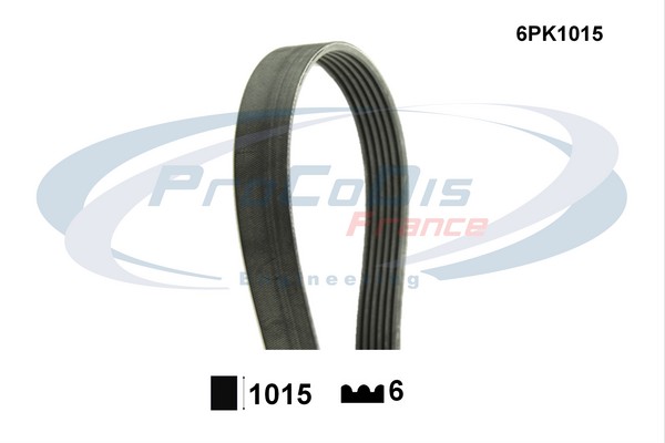 Curea transmisie cu caneluri 6PK1015 PROCODIS FRANCE