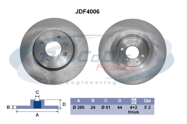 Disc frana JDF4006 PROCODIS FRANCE