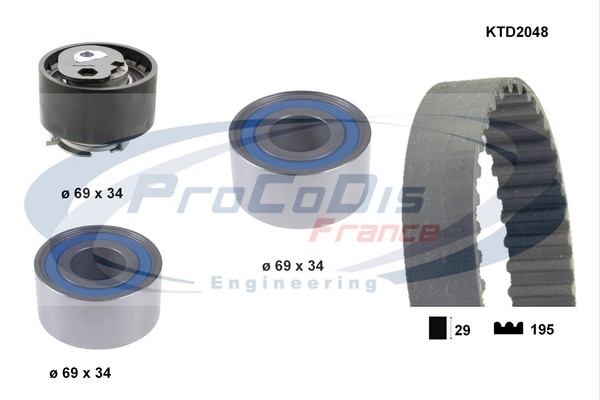 Set curea de distributie KTD2048 PROCODIS FRANCE