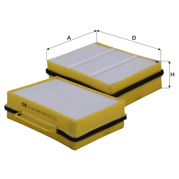 Filtru, aer habitaclu HC 7104 FIL FILTER