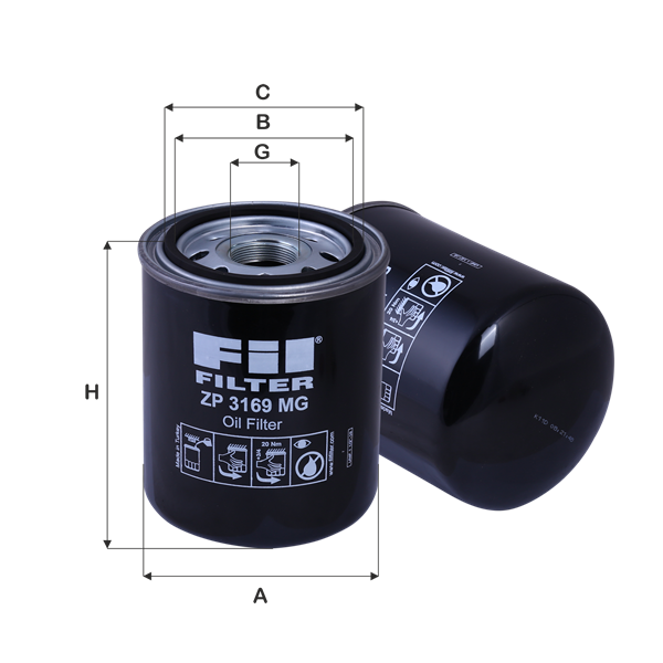 Filtru ulei ZP 3169 MG FIL FILTER
