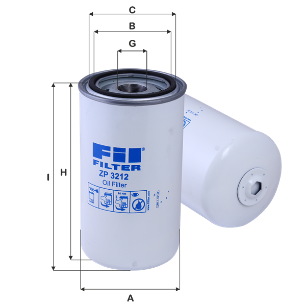Filtru ulei ZP 3212 FIL FILTER