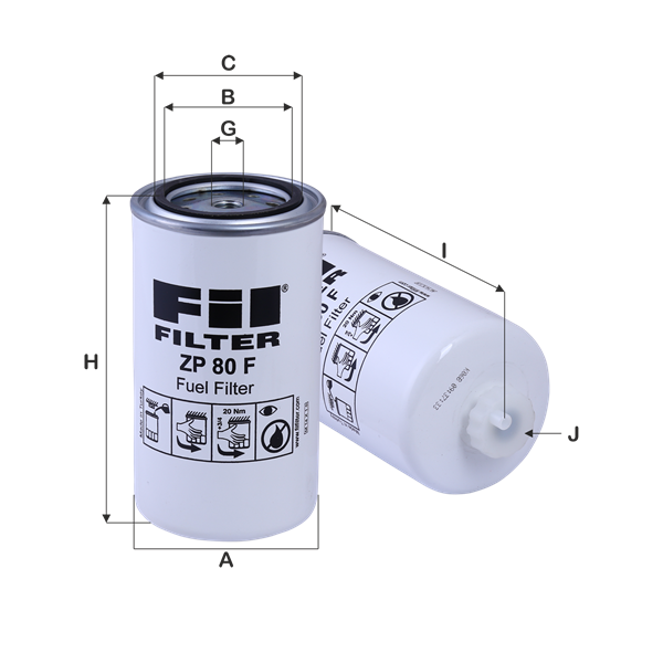 Filtru combustibil ZP 80 F FIL FILTER
