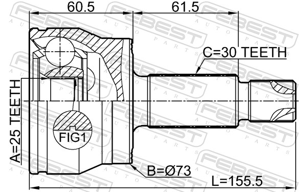 Set articulatie, planetara 2210-K5 FEBEST