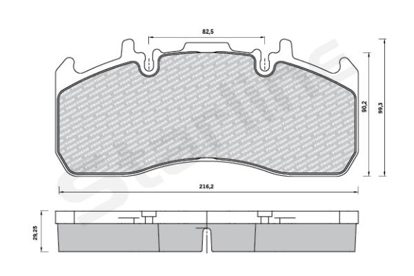 Set placute frana,frana disc BD T023 STARLINE