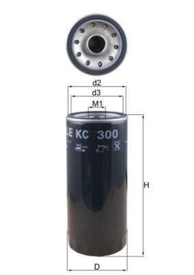 Filtru combustibil KC 300 METAL LEVE