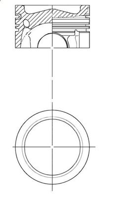 Piston P9645 METAL LEVE