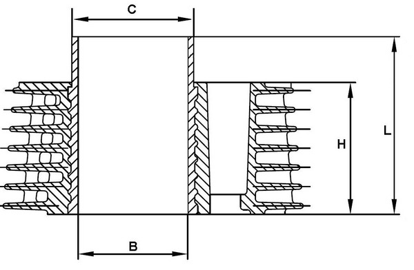 Camasa cilindru C9114 METAL LEVE