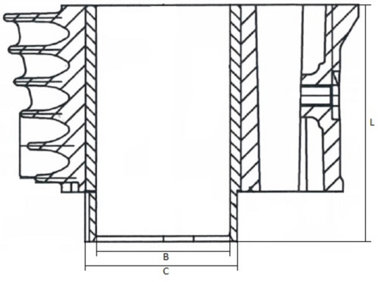 Camasa cilindru C9855 METAL LEVE