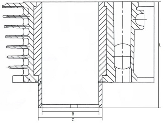 Camasa cilindru C9856 METAL LEVE