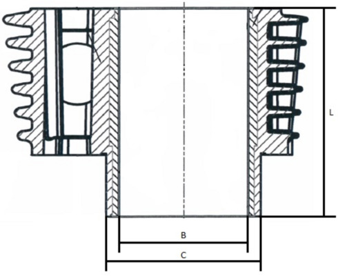 Camasa cilindru C9859 METAL LEVE
