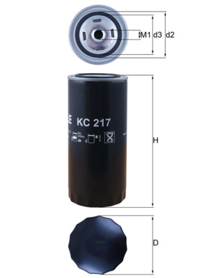 Filtru combustibil KC 217 METAL LEVE
