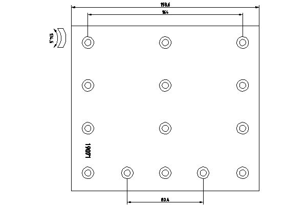 Set garnituri de frictiune, frana tambur 0726T COBREQ