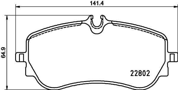 Set placute frana,frana disc N-2099 COBREQ