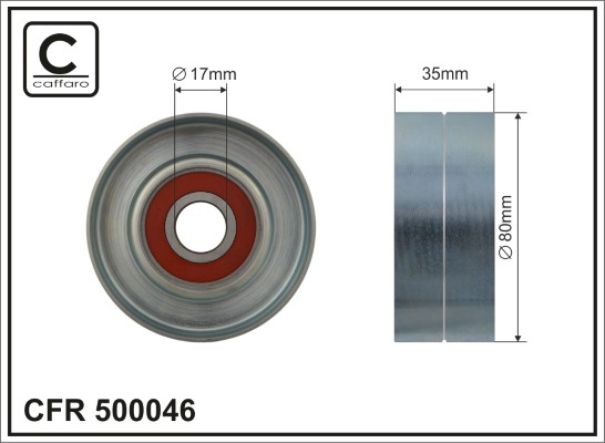 Rola intinzator,curea transmisie 500046 CAFFARO