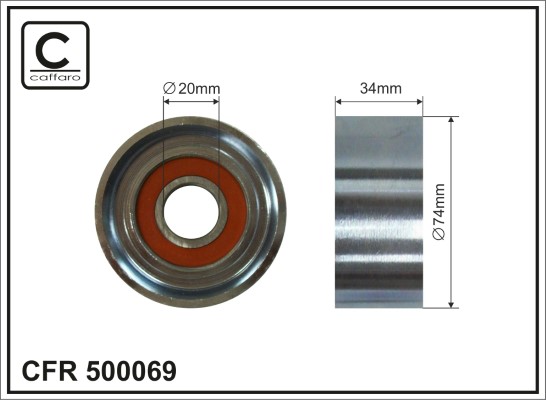 Rola intinzator,curea transmisie 500069 CAFFARO