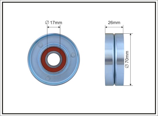 Rola intinzator,curea transmisie 500122 CAFFARO