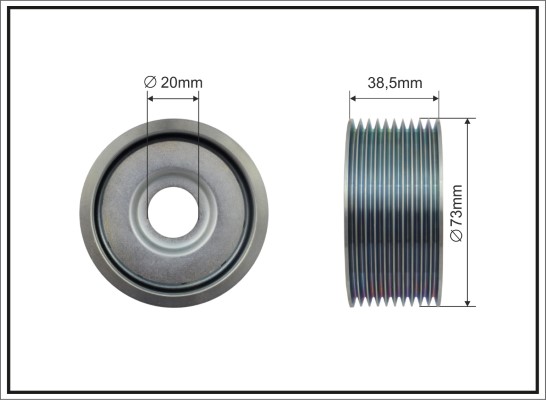 Rola intinzator,curea transmisie 500304 CAFFARO