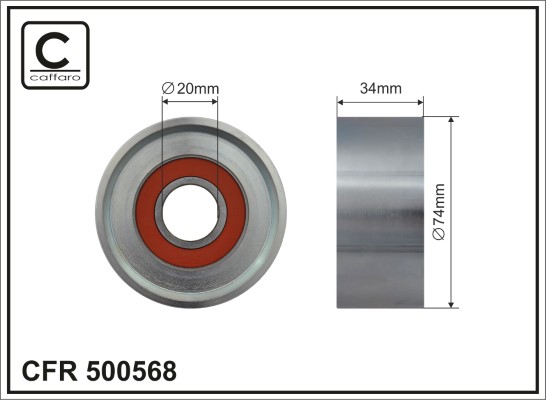 Rola intinzator,curea transmisie 500568 CAFFARO