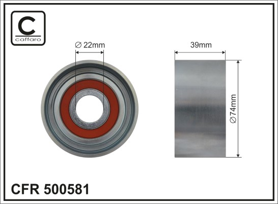 Rola intinzator,curea transmisie 500581 CAFFARO