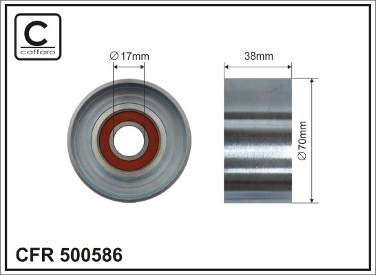 Rola intinzator,curea transmisie 500586 CAFFARO
