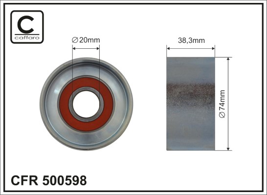 Rola intinzator,curea transmisie 500598 CAFFARO