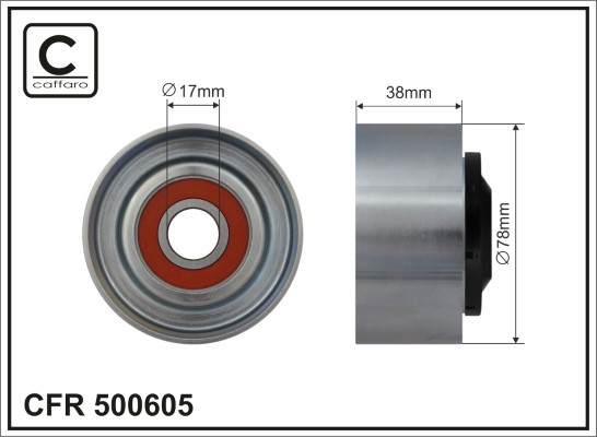 Rola intinzator,curea transmisie 500605 CAFFARO