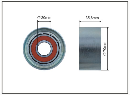 Rola intinzator,curea transmisie 500609 CAFFARO