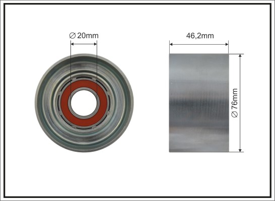 Rola intinzator,curea transmisie 500610 CAFFARO