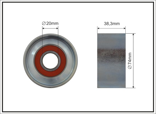 Rola intinzator,curea transmisie 500627 CAFFARO