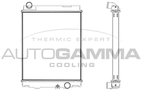 Radiator, racire motor 107866 AUTOGAMMA