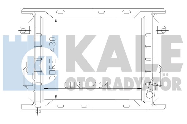 Radiator, racire motor 110895 KALE OTO RADYATÖR