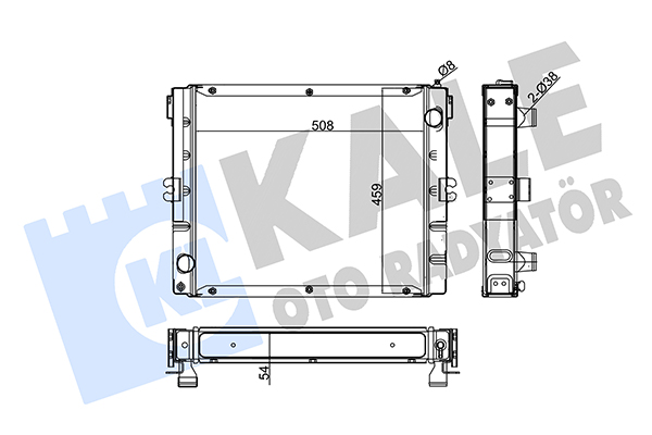 Radiator, racire motor 110900 KALE OTO RADYATÖR