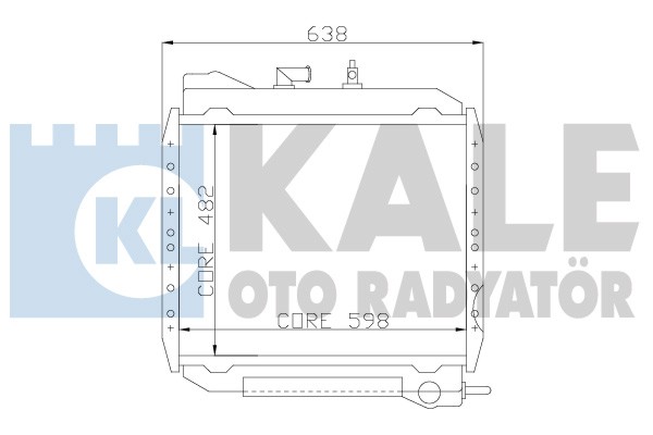 Radiator, racire motor 114200 KALE OTO RADYATÖR