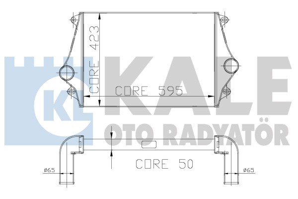 Intercooler, compresor 115500 KALE OTO RADYATÖR