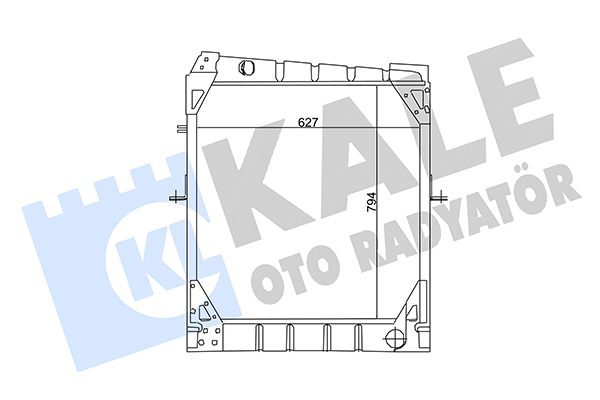 Radiator, racire motor 128600 KALE OTO RADYATÖR