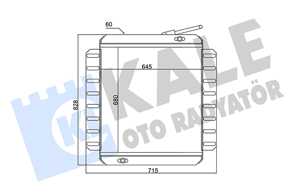 Radiator, racire motor 166300 KALE OTO RADYATÖR