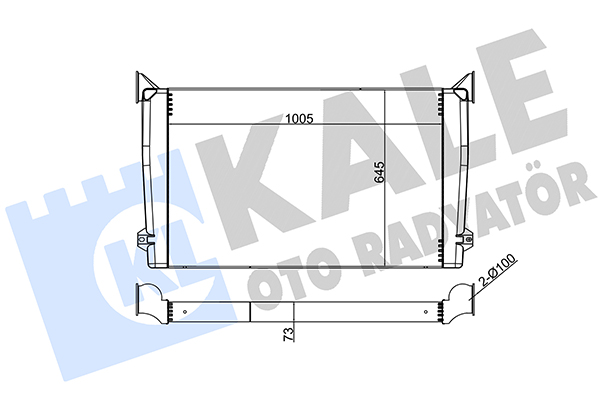 Intercooler, compresor 236900 KALE OTO RADYATÖR