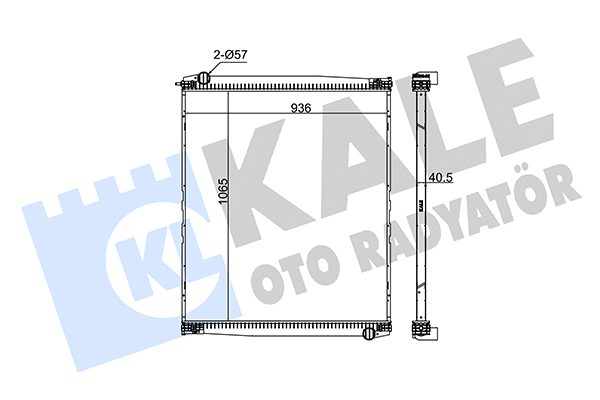 Radiator, racire motor 272300 KALE OTO RADYATÖR