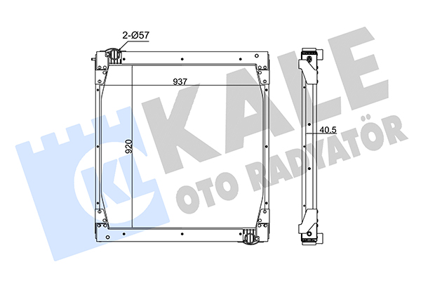 Radiator, racire motor 274100 KALE OTO RADYATÖR