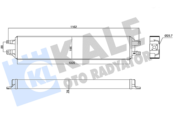 Radiator ulei, ulei motor 295200 KALE OTO RADYATÖR