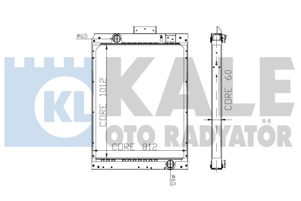 Radiator, racire motor 304500 KALE OTO RADYATÖR