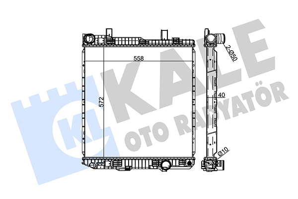 Radiator, racire motor 310400 KALE OTO RADYATÖR