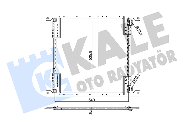Condensator, climatizare 345540 KALE OTO RADYATÖR