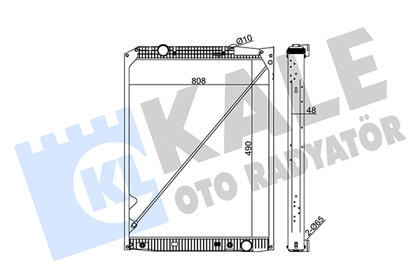 Radiator, racire motor 349295 KALE OTO RADYATÖR