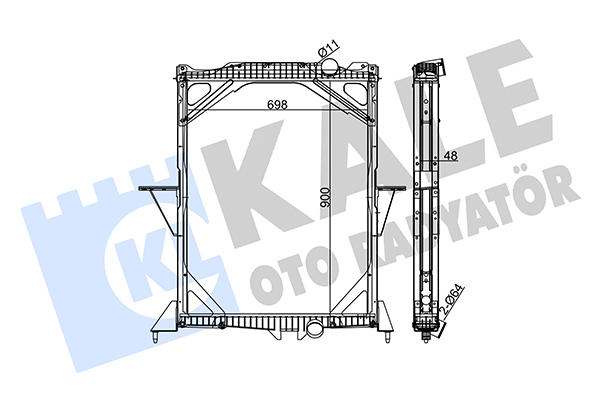 Radiator, racire motor 349310 KALE OTO RADYATÖR