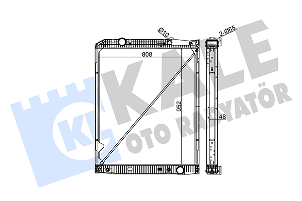 Radiator, racire motor 349315 KALE OTO RADYATÖR