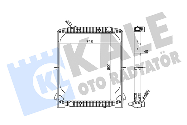 Radiator, racire motor 349355 KALE OTO RADYATÖR