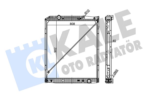 Radiator, racire motor 349375 KALE OTO RADYATÖR